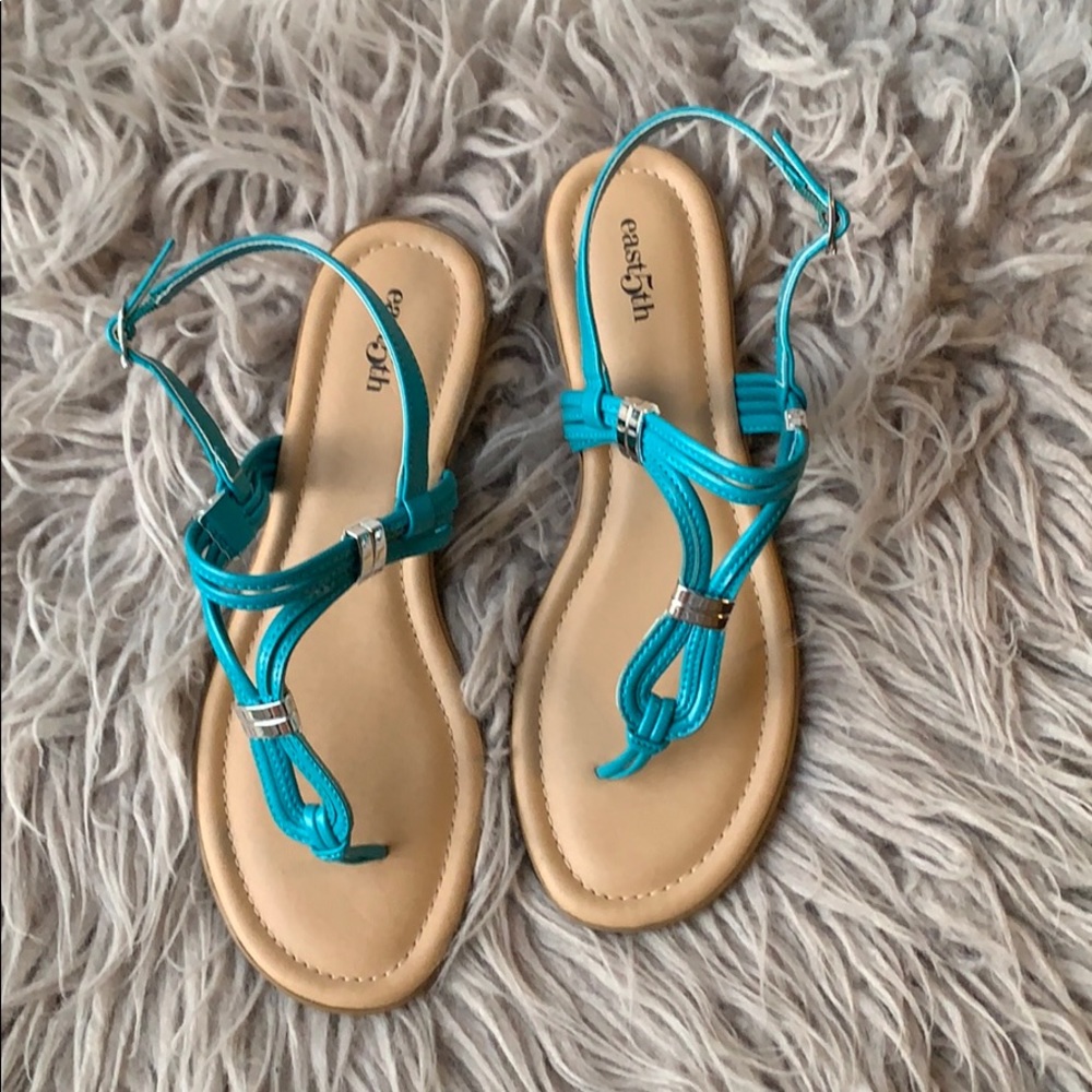 Teal sandals